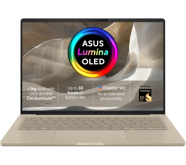 Asus Beige Zenbook A14 Ux3407na-Qd148w - Copilot+ Pc - Snapdragon X2 Elite