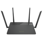 D-Link EXO AC1900 MU-MIMO wireless router Dual-band (2.4 GHz / 5 GHz) Gigabit Ethernet Black