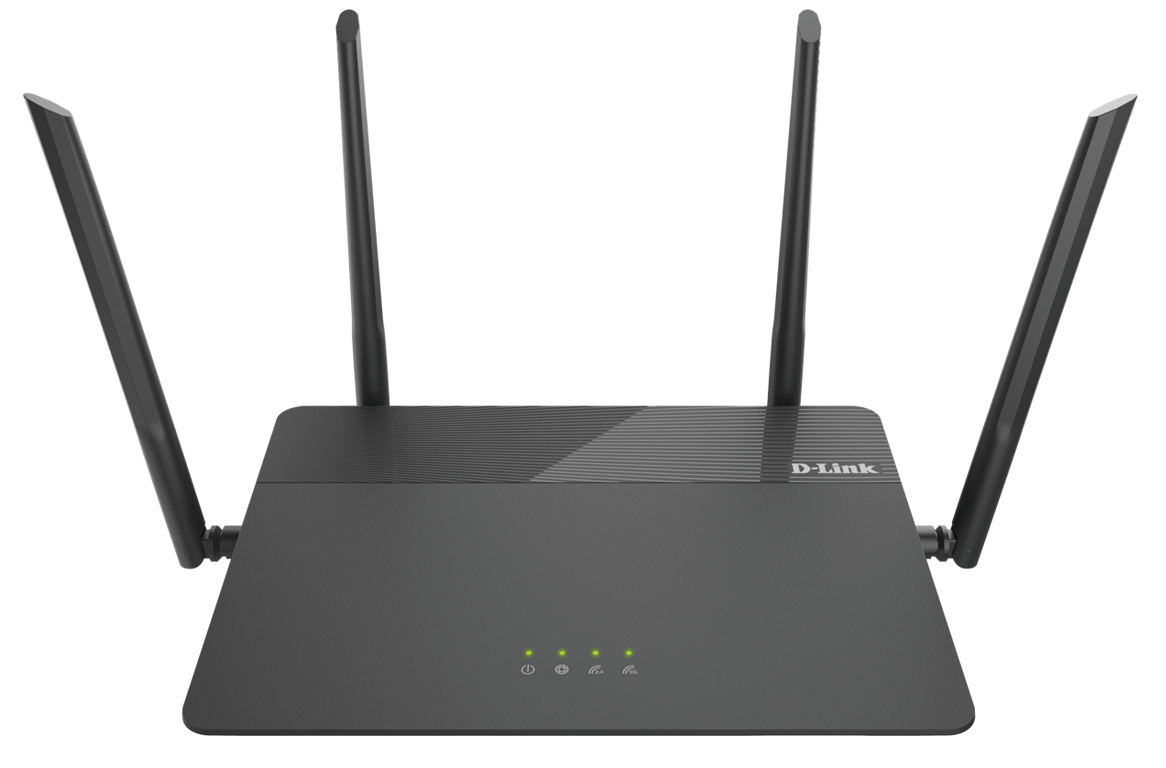 D-Link EXO AC1900 MU-MIMO wireless router Dual-band (2.4 GHz / 5 GHz) Gigabit Ethernet Black