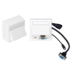 Vivolink WI221192 socket-outlet HDMI + VGA + 3.5mm White