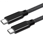 JLC B90 Braided Type C (Male) to Type C (Male) Cable - 1M - Black