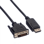 VALUE DisplayPort Cable, DP-DVI (24+1), LSOH, M/M 2 m