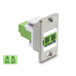 DeLOCK 91105 glasvezeladapter LC/LC 1 stuk(s) Wit, Zilver, Limoen