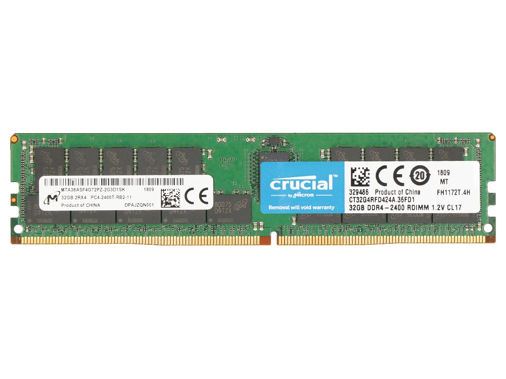 Image of 2-Power 2P-4X70M09263 memory module 32 GB 1 x 32 GB DDR4 2400 MHz ECC
