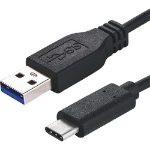 Cablenet 1m USB 3.1c Male - USB 3.0 Type A Male Black Cable