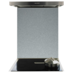 De Santii 600x750mm Toughened Glass Splashback - Dark Pewter