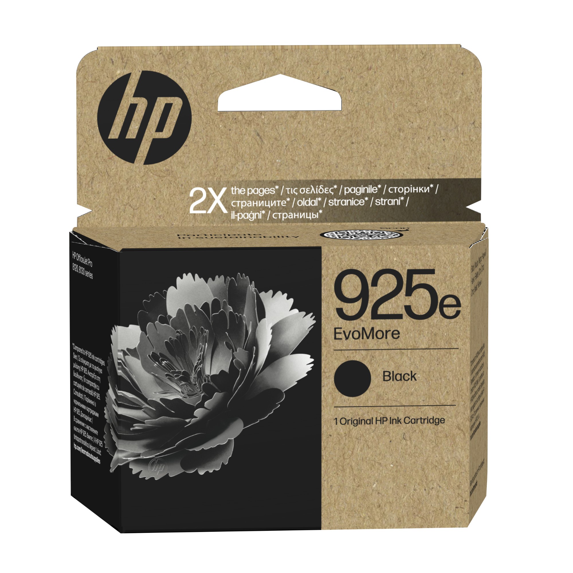 HP 4K0W3PE/925E Ink cartridge black EvoMore. 1K pages ISO/IEC 19752 fo