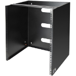 StarTech.com 12U Wall Mount Network Rack - 14 Inch Deep (Low Profile) - 19" Patch Panel Bracket for Shallow Server and IT Equipment, Network Switches - 125lbs/57kg Weight Capacity, Black