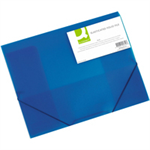 Q-CONNECT Q-CONNECT ELASTICATED FOLDER A4 BLUE