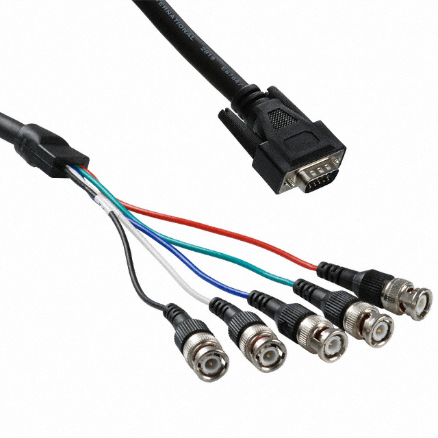 2457-23533-001 Poly (Polycom) Monitor cable Connects DVI(M) to 5-BNC(F)