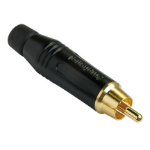 Amphenol ACPR-BLK tussenstuk voor kabels RCA Zwart