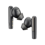 HP Poly VOYAGER FREE 60+ UC WITH TOUCHSCREEN CHARGE CASE, (COMPUTER, MOBILE & 3.5MM), USB-C, TRUE WIRELESS EARBUDS, (F60TR, F60TL, CBF60+, BT700C), BLACK, WORLD WIDE