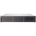 HPE MSA 1040 2-port 10G iSCSI Dual Controller SFF disk array Rack (2U) Black, Stainless steel