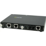 Perle SMI-100-S1ST20D - Fast Ethernet IP Managed Media Converter. 100BASE-TX (RJ-45) [100 m/328 ft.] to 100BASE-BX 1550nm TX / 1310nm RX single fiber single mode (ST) [20 km/12.4 miles]