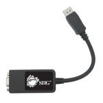 Siig CB-DP0082-S1 video cable adapter 0.24 m 20-Pin DisplayPort M 15-pin VGA F Black