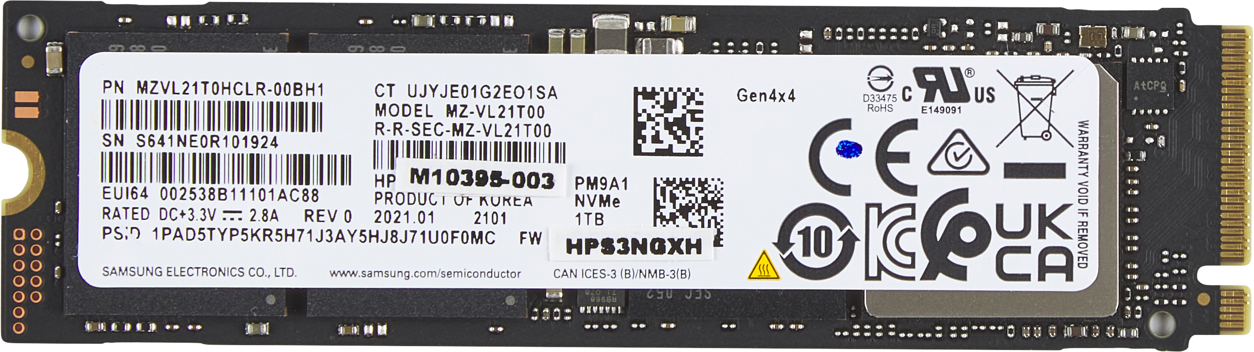 Image of HP 1TB PCIe-4x4 NVMe M.2 SSD PCI Express 4.0