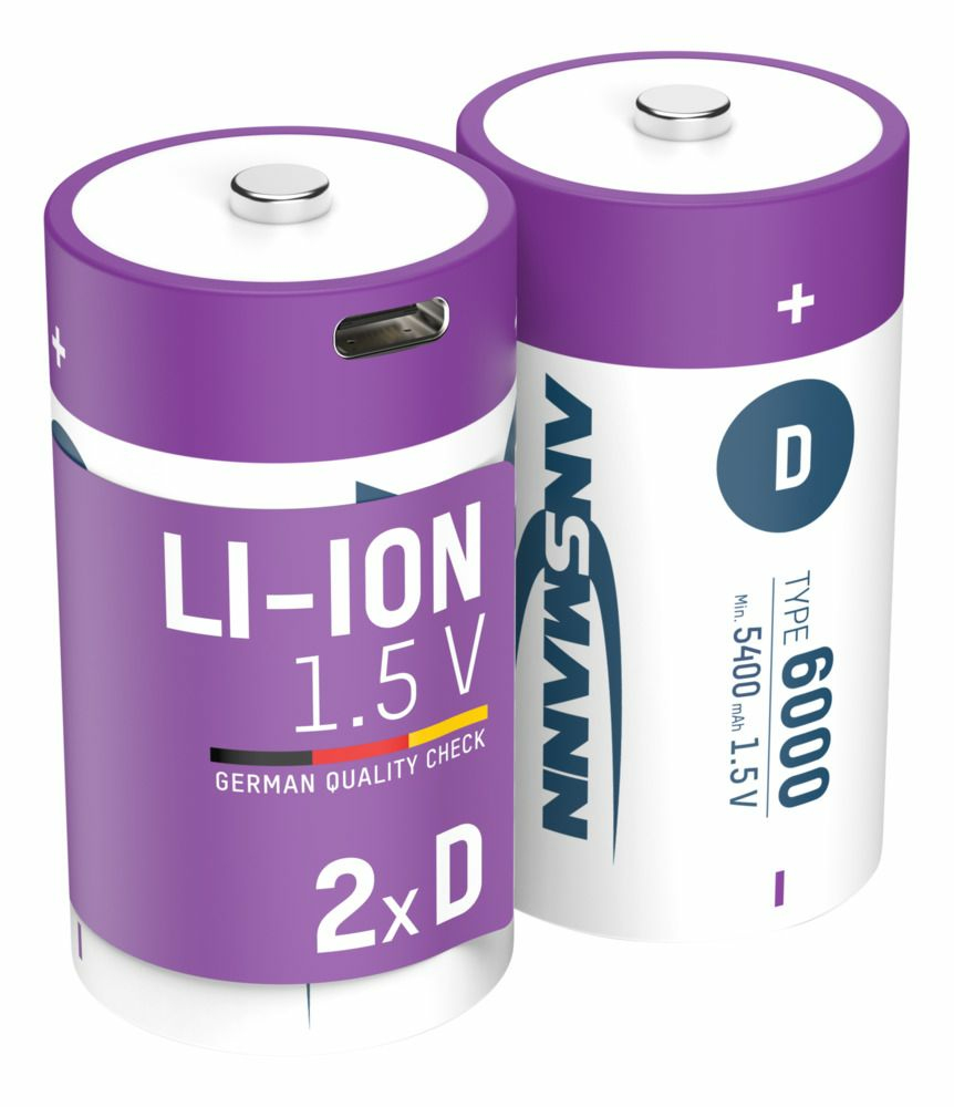 Ansmann 1314-0005 household battery Rechargeable battery D Lithium-Ion