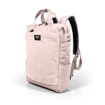 Port Designs MILANO II ECO TOTEPACK - BLUSH PINK. 16ltr 14/16 laptop backpack. Mix of Corduroy; 600D water repellent polyester and recycled 210D r-PET polyester.