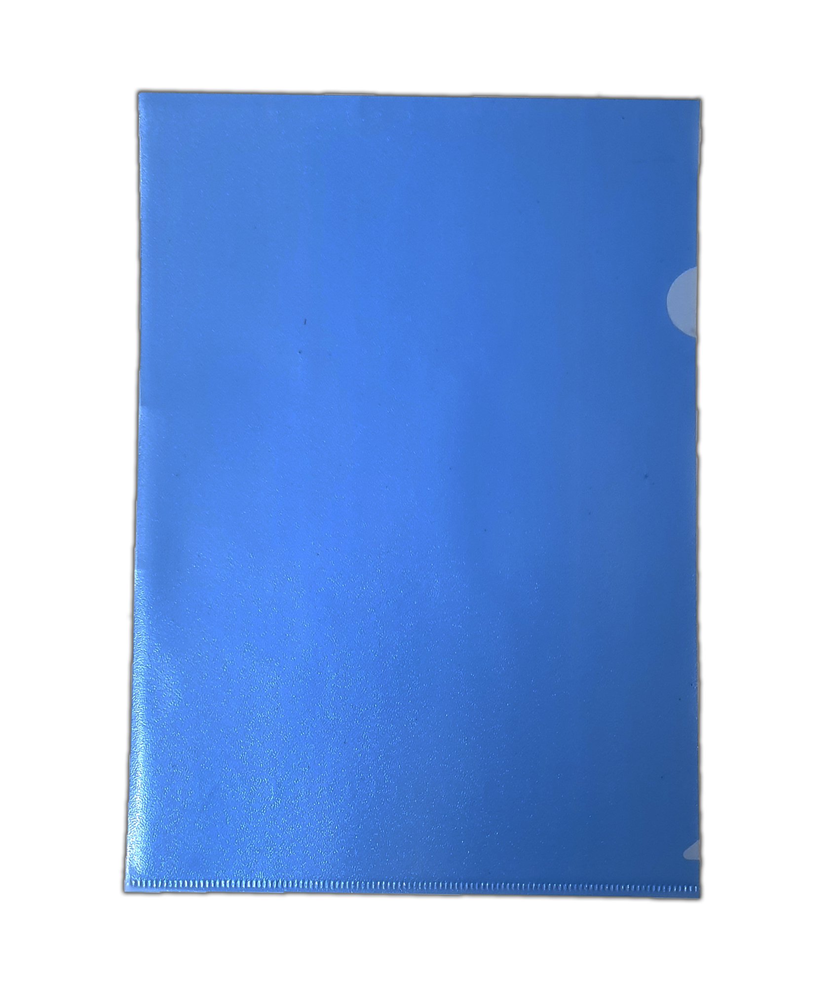CTS Wholesale A4 Polypropylene Cut Flush Folder Pack of 100 - Blue