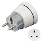 Hama 00223452 power plug adapter Type F Type G (UK) White