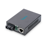 Digitus DN-82020-1 netwerk media converter 100 Mbit/s 1310 nm Multimode Zwart