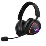 ASUS ROG DELTA II Tri-Mode Wireless Gaming Headset, 2.4GHz/Btooth/3.5mm Jack, 50mm Titanium Drivers, DualFlow Audio, 110-Hour Battery, RGB