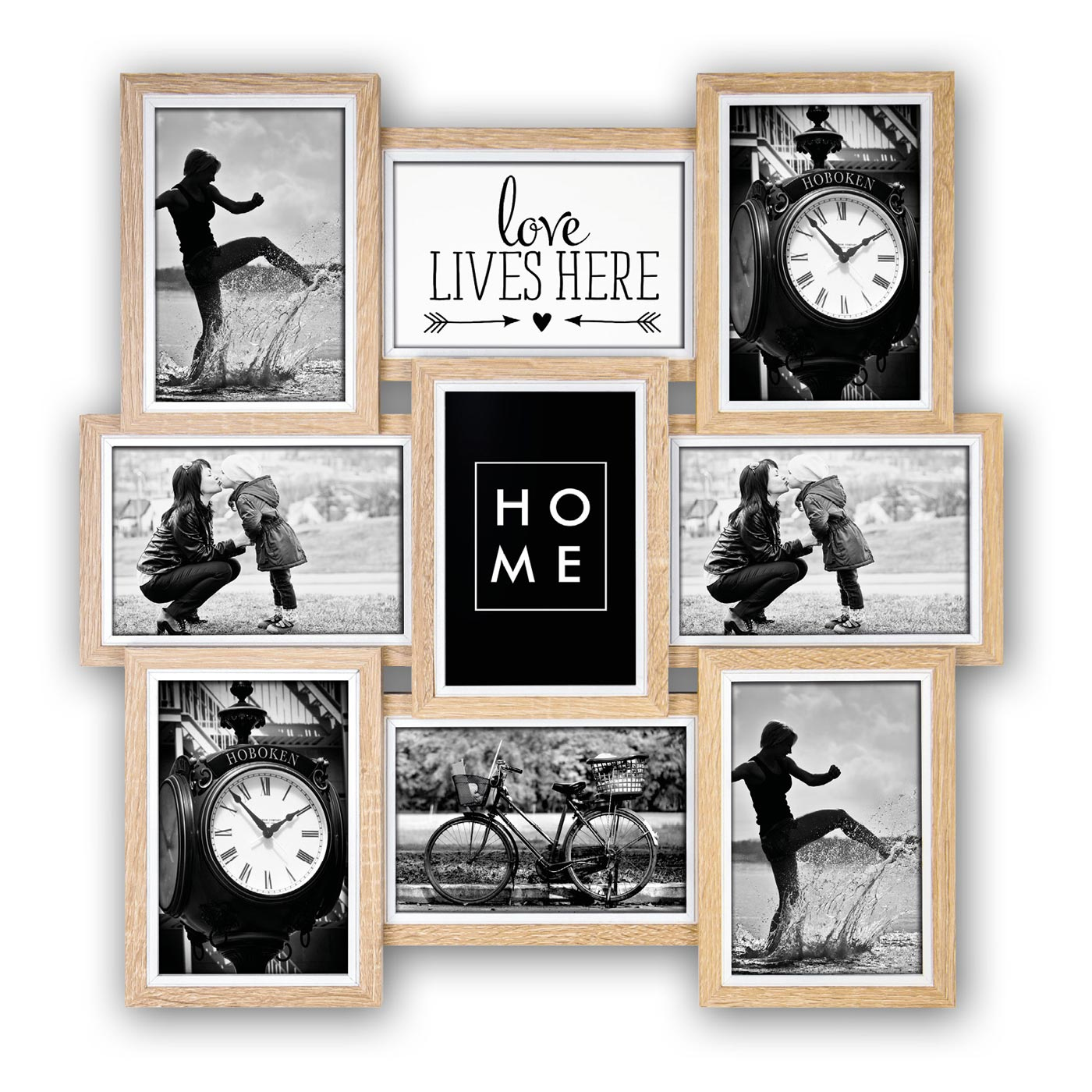 Image of ZEP Kimpton - Wood - Natural - White - Picture frame set - Wall -...