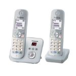 Panasonic KX-TG6822 DECT telephone Caller ID Silver