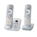 Panasonic KX-TG6822 DECT-telefon Namn och uppringnings-ID Silver