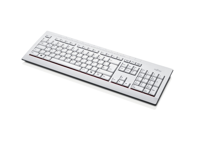 Image of Fujitsu KB521 keyboard USB QWERTY Finnish, Swedish Grey