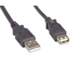 eNet Components USB2.0MAFA-3F USB cable USB 2.0 35.4" (0.9 m) USB A Black