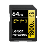 Lexar 1800x 64 GB SDXC UHS-II Class 10