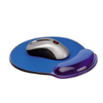 ROLINE Silicon Mousepad with Wristrest, transparent blue