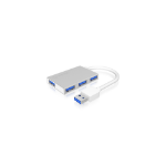 ICY BOX IB-HUB1402 USB 3.2 Gen 1 (3.1 Gen 1) Type-A 5000 Mbit/s Silver