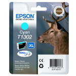 Epson C13T13024010/T1302 Ink cartridge cyan XL, 765 pages 10.1ml for Epson Stylus BX 320/SX 525/WF 3500