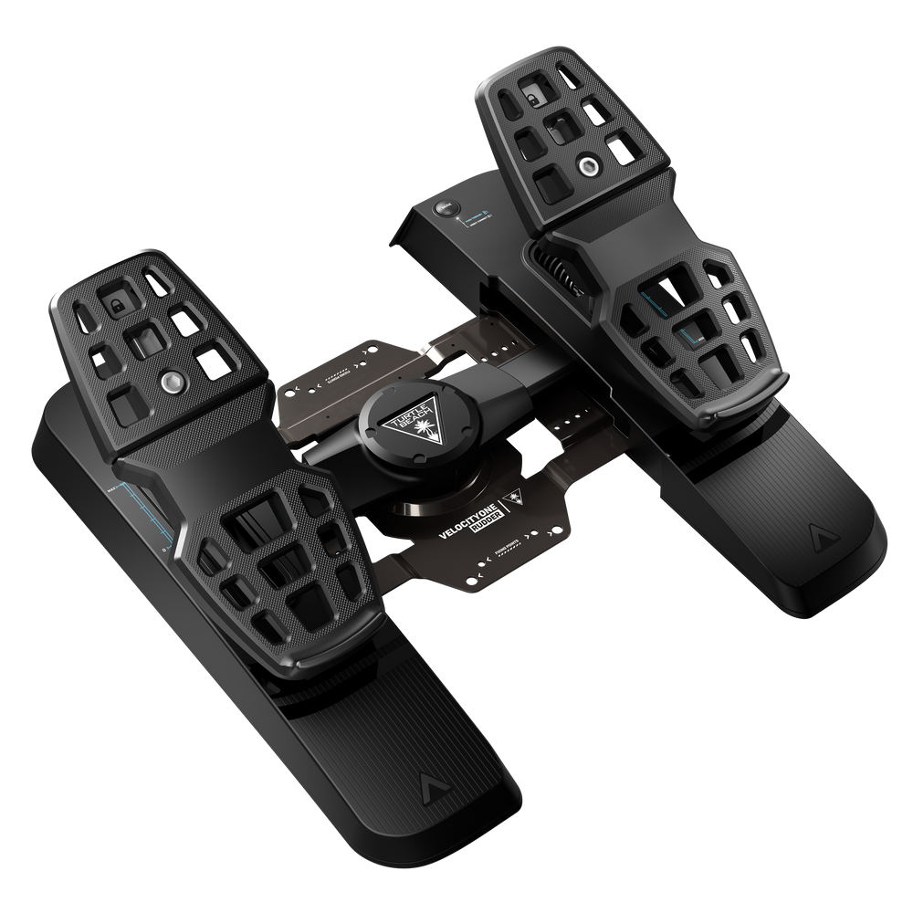 Image of Turtle Beach VelocityOne Rudder Black USB Pedals PC, Xbox, Xbox...