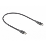 DeLOCK Data and charging cable USB Type-C to Lightning for iPhone, iPad and iPod grey 0.5 m MFi