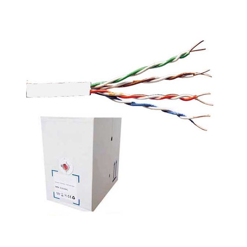 FDL CAT.5e UTP STRANDED PATCH CABLE (305M BOX) - WHITE