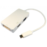Cables Direct USB3C-HDV024K laptop dock/port replicator White