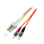 EFB Elektronik O0371.0,5 Glasvezel kabel 0,5 m LC ST OM2 Oranje
