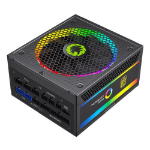 GAMEMAX 750W Pro RGB PSU Fully Modular 14cm ARGB Fan 80+ Gold RGB Controller (25 Modes) Power Lead Not Included