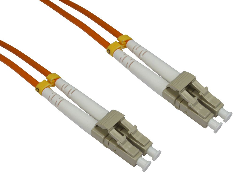 Cables Direct 1.0m LC-LC 50/125 MMD OM2 fibre optic cable 1 m Orange