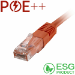 Cablenet 0.5m Cat6 RJ45 Orange U/UTP PVC 24AWG Flush Moulded Booted Patch Lead (PK 100)