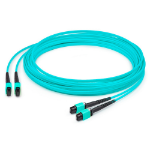 AddOn Networks ADD-MPO-2MPO1MOM4 InfiniBand/fibre optic cable 39.4" (1 m) 2x MPO LOMM Aqua color