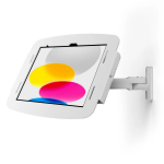 Compulocks iPad Air 10.9" (4-5th Gen) Space Enclosure Swing Wall Mount White