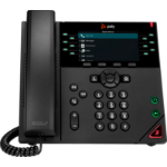 POLY VVX 450 12-Line IP Phone and PoE-enabled with Power Supply