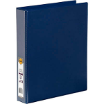 MARBIG CLEAR VIEW INSERT BINDER A4 3D RING 38MM BLUE