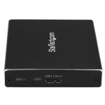 StarTech.com Dubbele sleuf schijfbehuizing voor M.2 NGFF SATA SSDs USB 3.1 (10Gbps) RAID