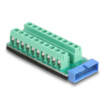 DeLOCK USB Pin header male to Terminal Block Adapter 20 pin