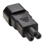 Tripp Lite P014-000 power plug adapter C14 C6 Black
